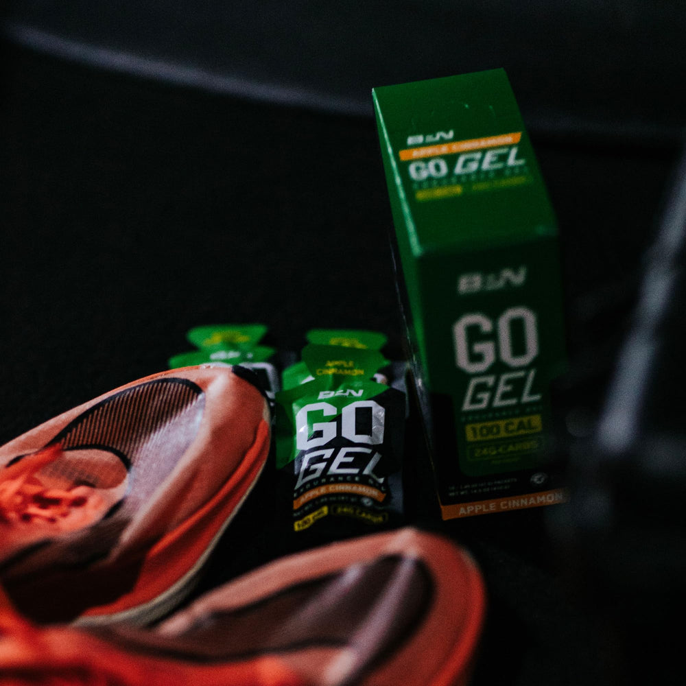 Apple Cinnamon in a BPN Go Gel Endurance pack ideal for workouts