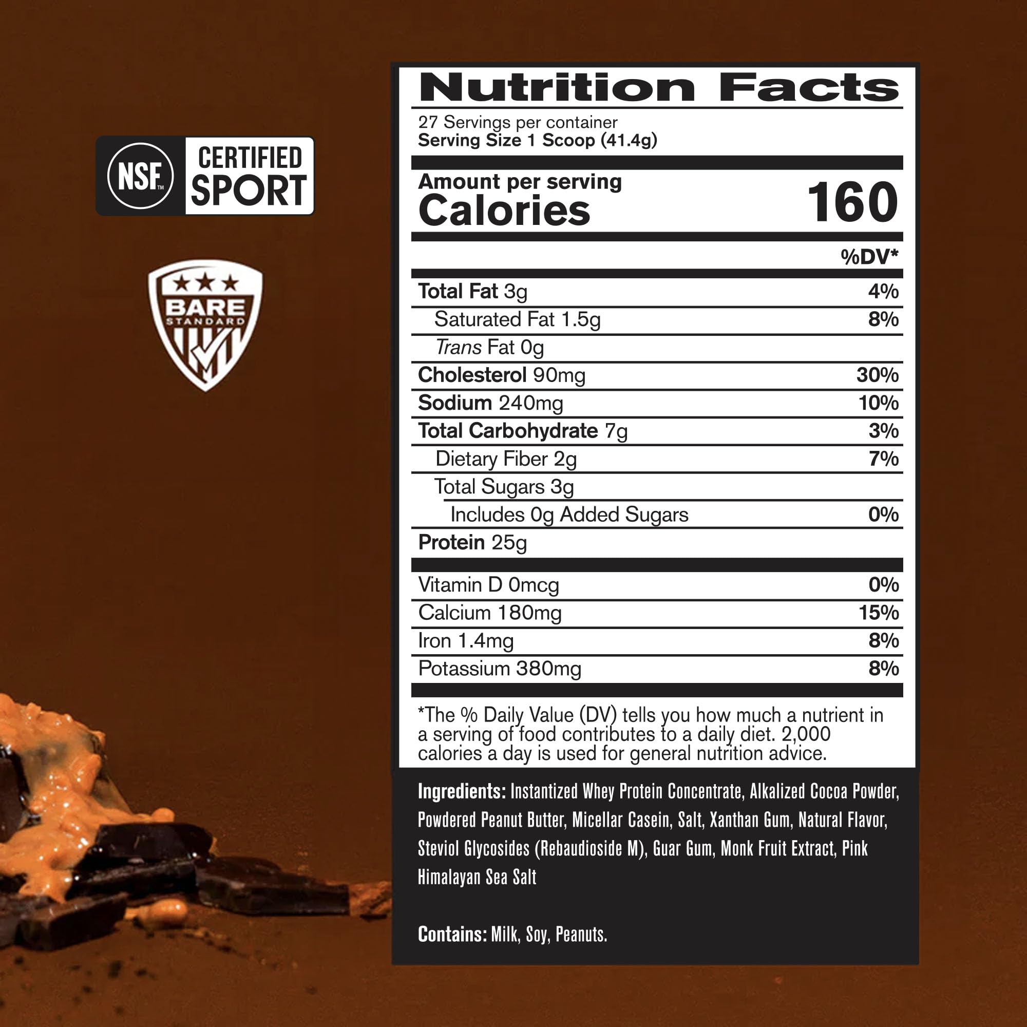 Shaker-ready BPN chocolate peanut butter blend shows mixability and flavor for post-workout fuel.