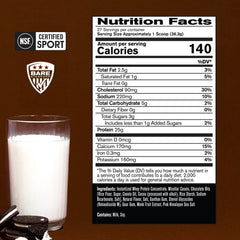 BARE PERFORMANCE NUTRITION scoop pouring powder demonstrates quick mixability for smooth shakes.