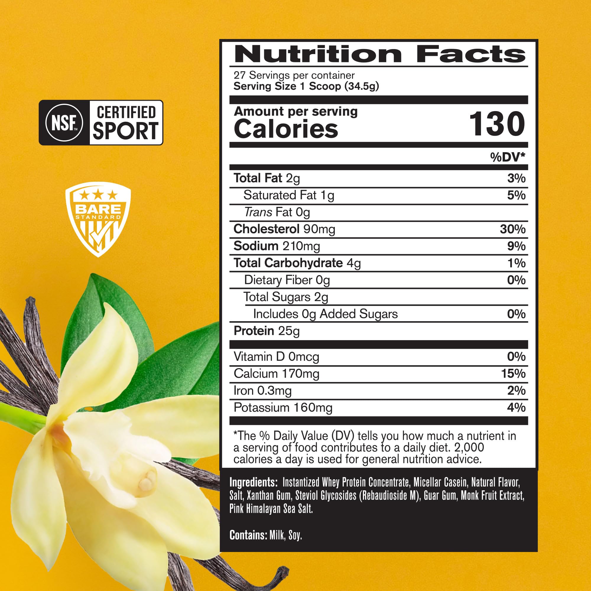 BARE PERFORMANCE NUTRITION BPN vanilla scoop ready for quick protein intake after workouts