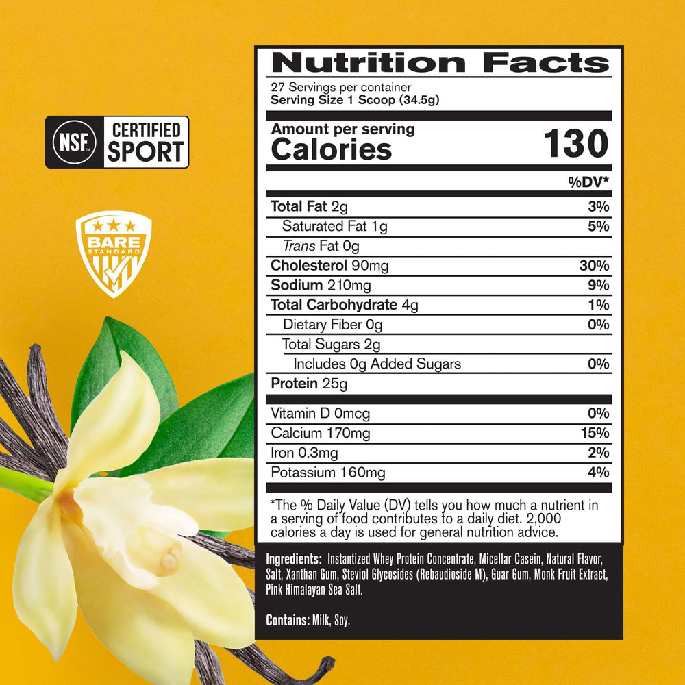 BARE PERFORMANCE NUTRITION BPN vanilla scoop ready for quick protein intake after workouts