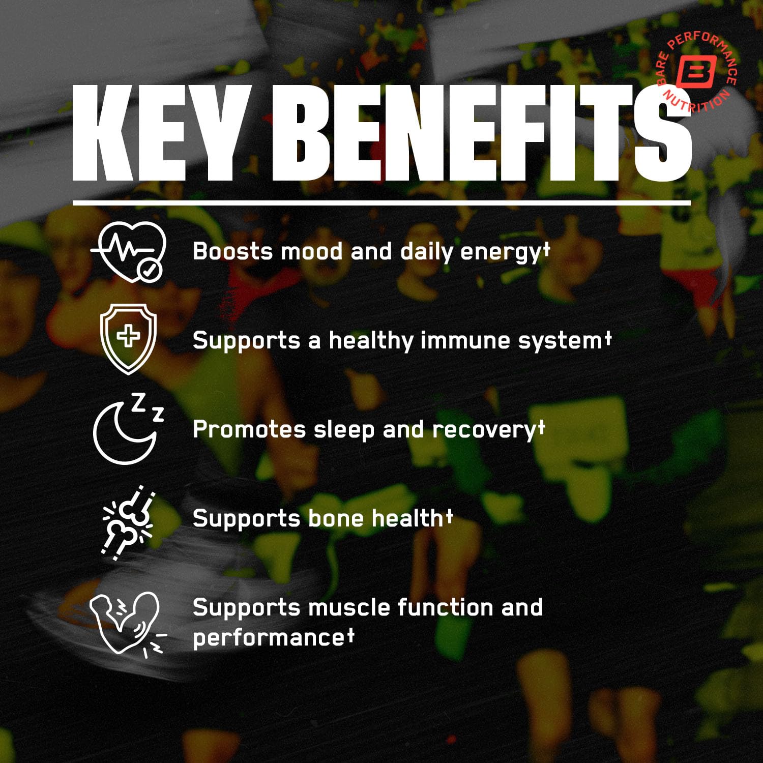 Bare Performance Nutrition Endurance Essentials label close-up showing NSF Certified for Sport