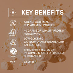 BARE PERFORMANCE NUTRITION Cinnamon Roll flavor label emphasizes real-food ingredients