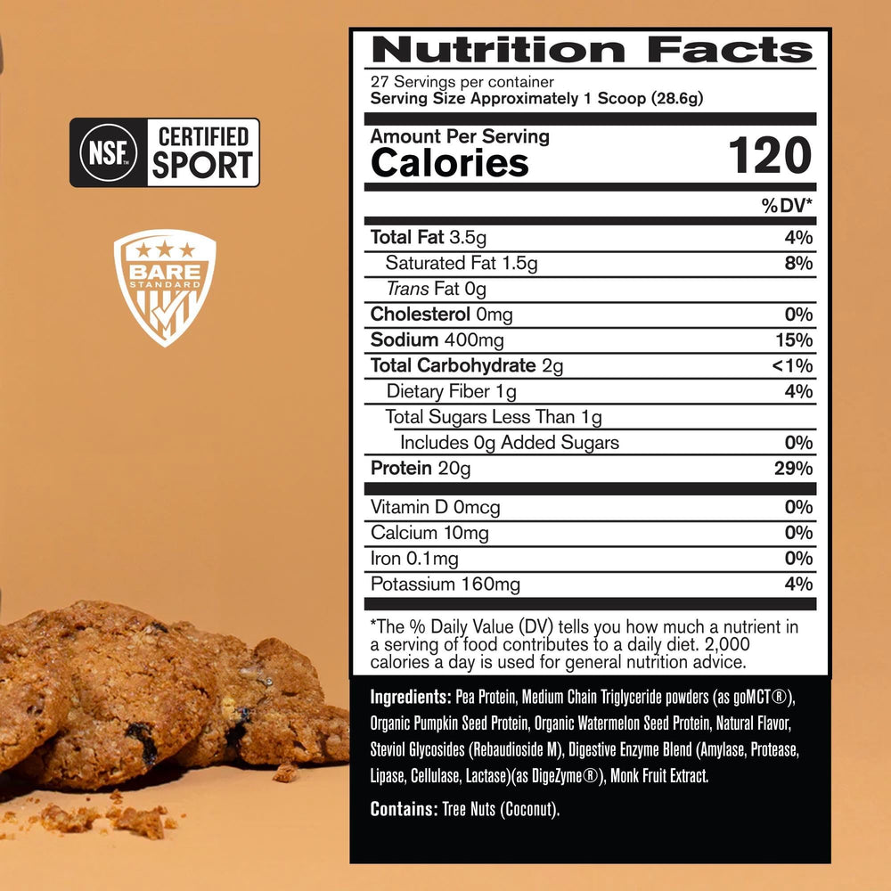 Bare Performance Vegan Protein scoop demonstrates easy mixing after workouts.