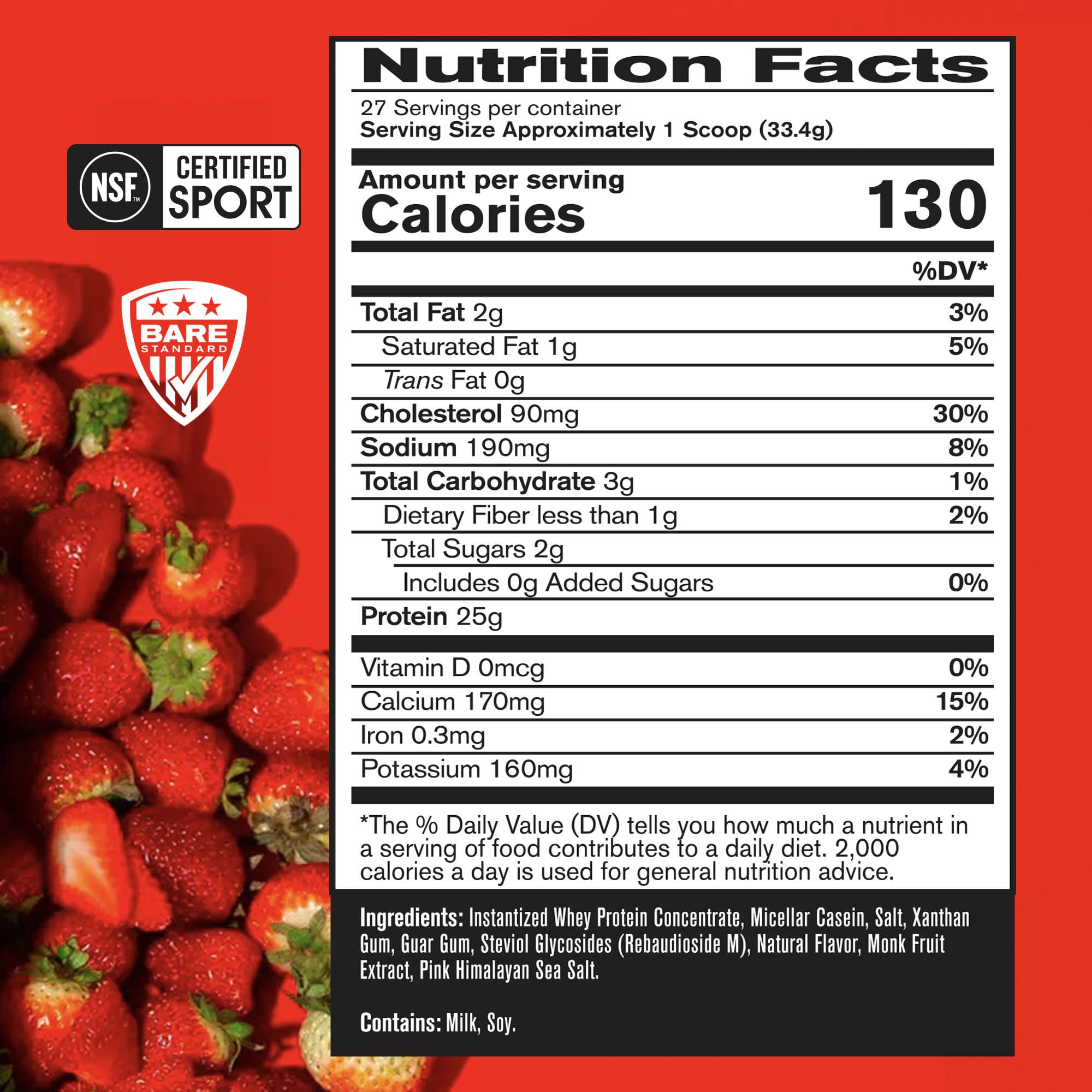 Bare Performance Nutrition whey powder mixability demonstrated in a glass for a smooth shake.