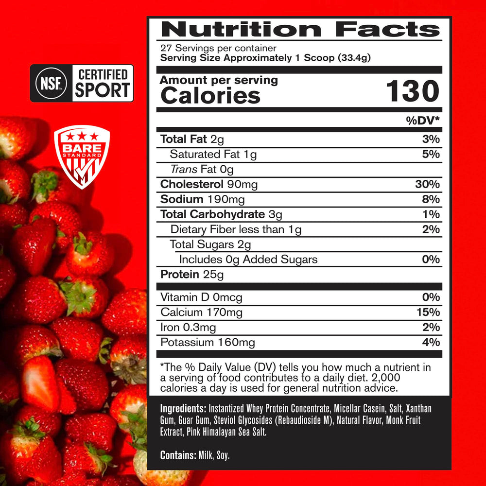 Bare Performance Nutrition whey powder mixability demonstrated in a glass for a smooth shake.