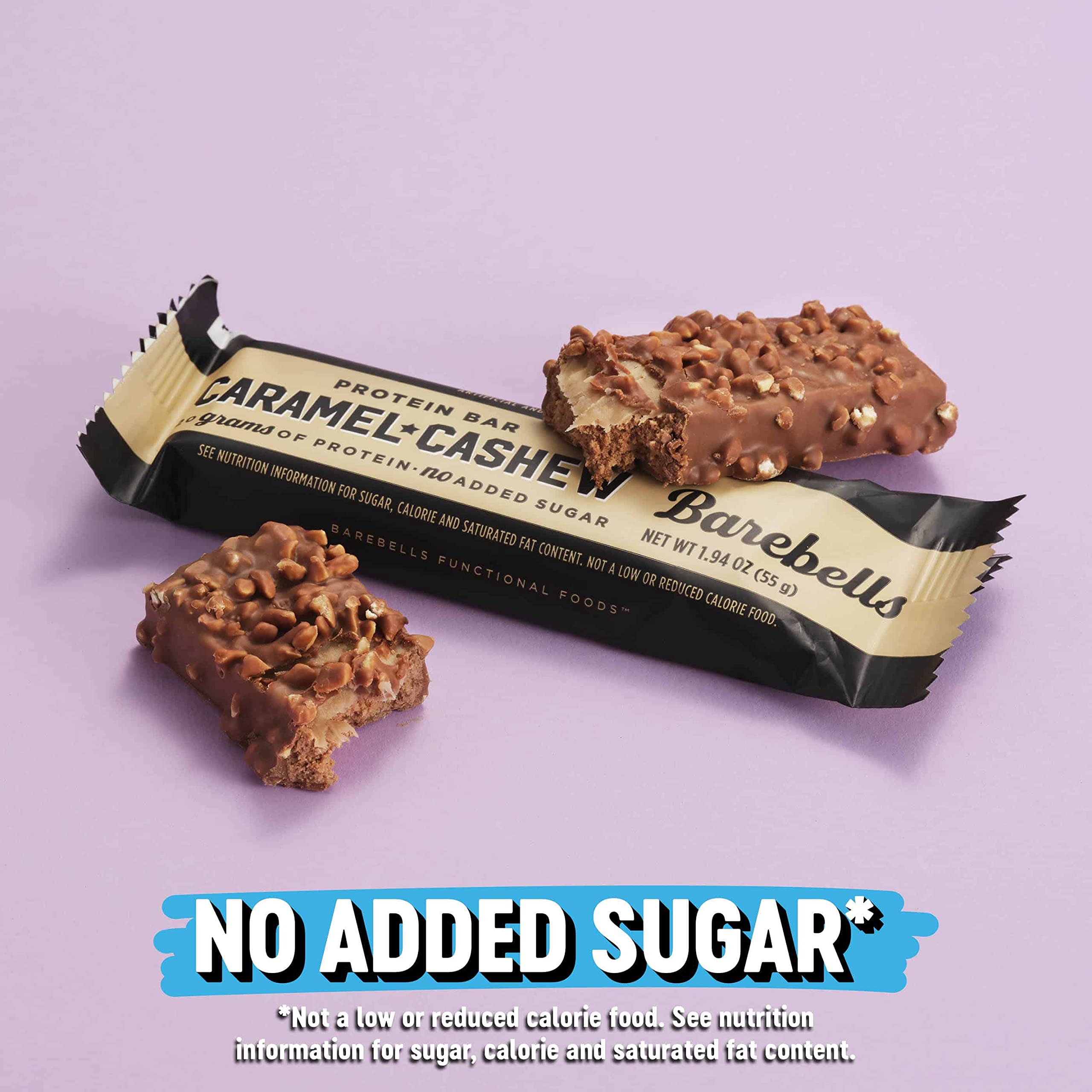 Half a Barebells bar for a shareable snack moment