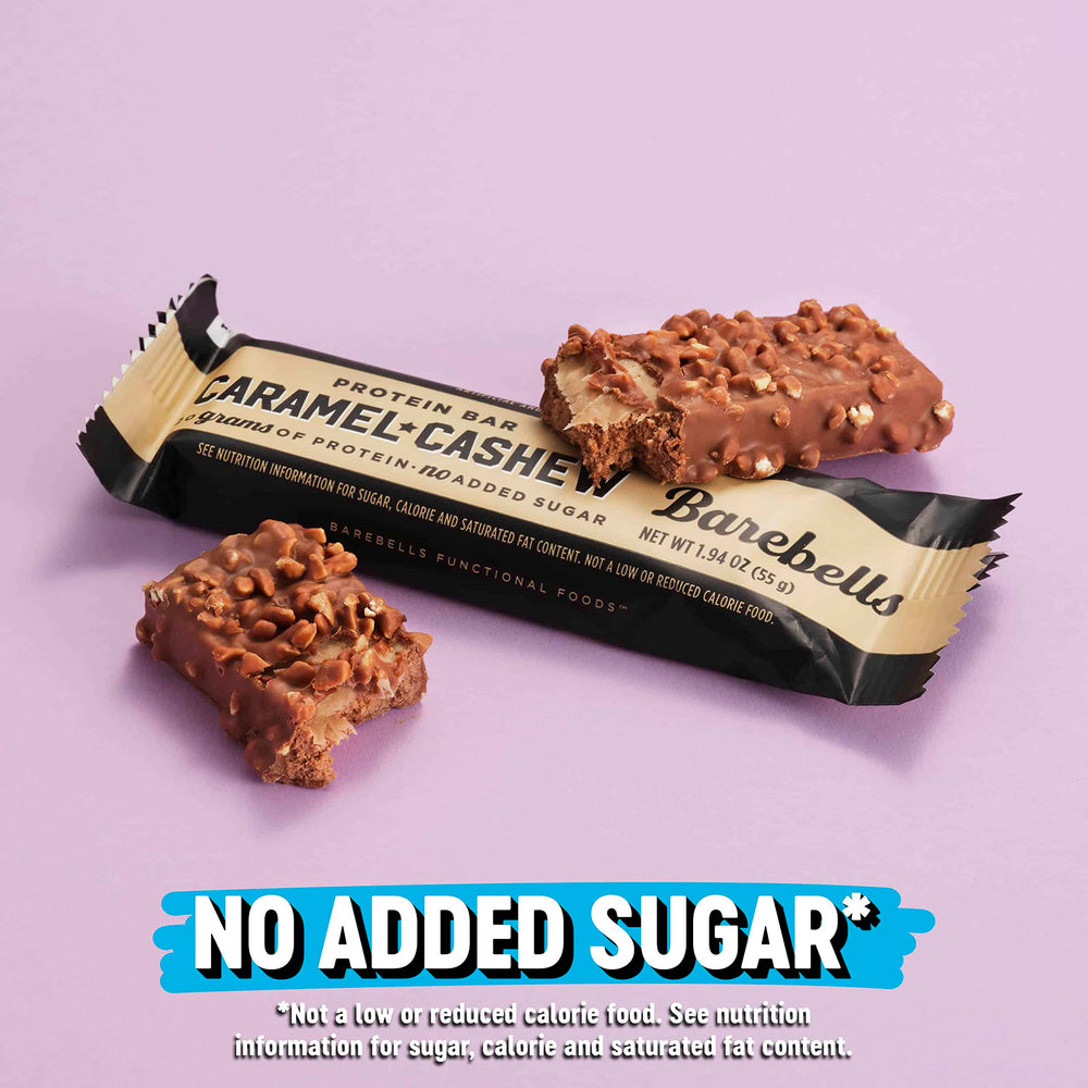 Half a Barebells bar for a shareable snack moment