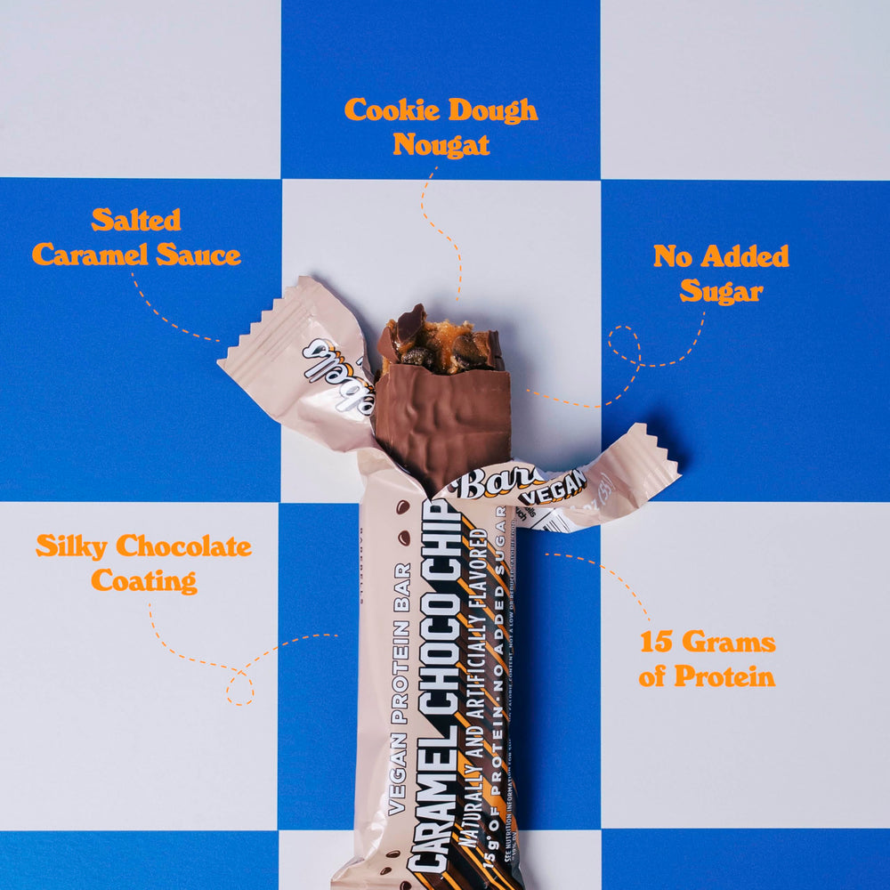 Barebells bar on a desk, ideal breakfast or office pick-me-up.