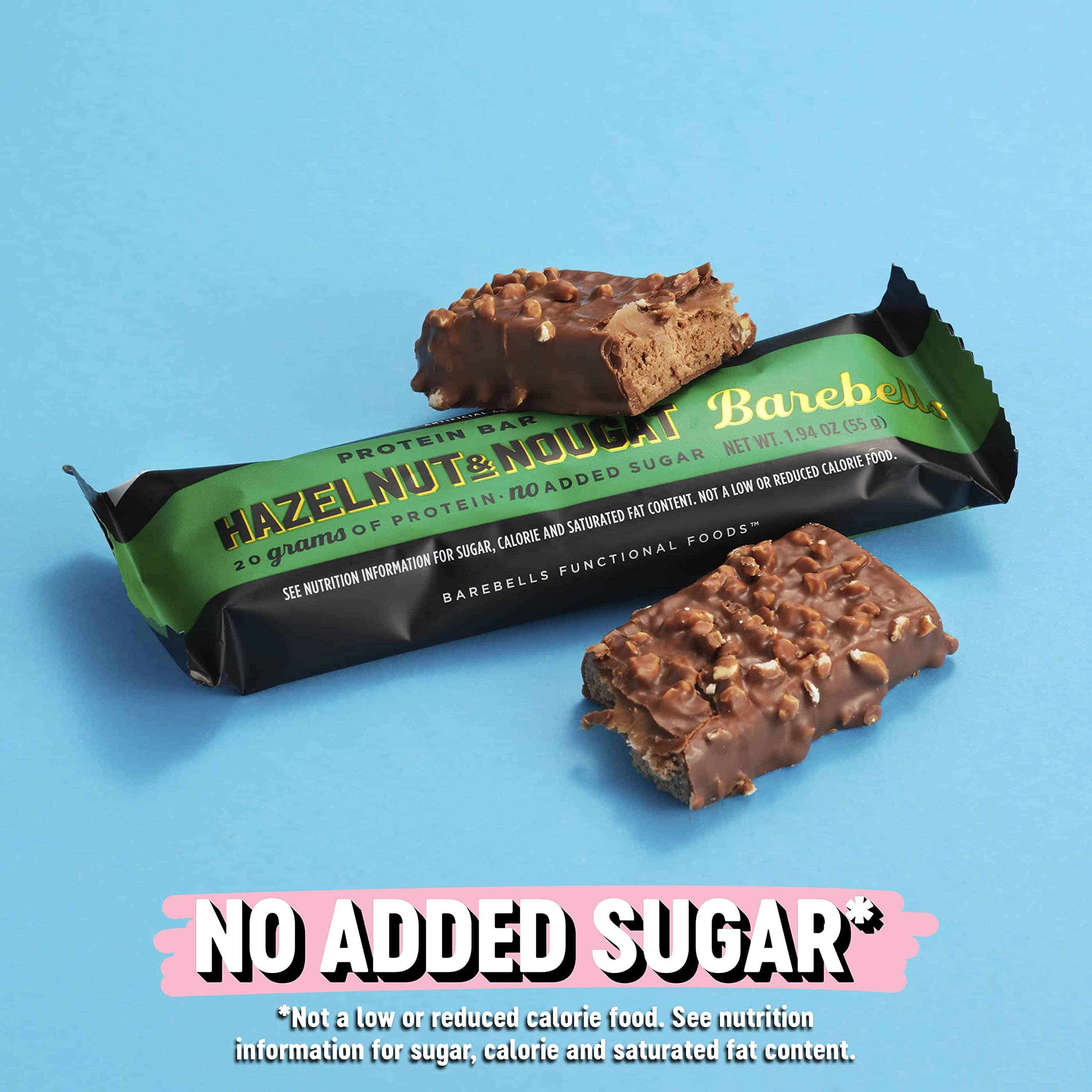 Barebells Hazelnut & Nougat bar, on-the-go setup, convenient snack between activities.