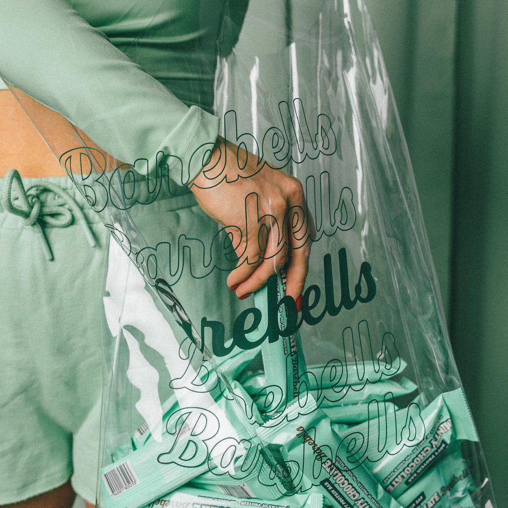 Barebells no added sugar badge on wrapper.