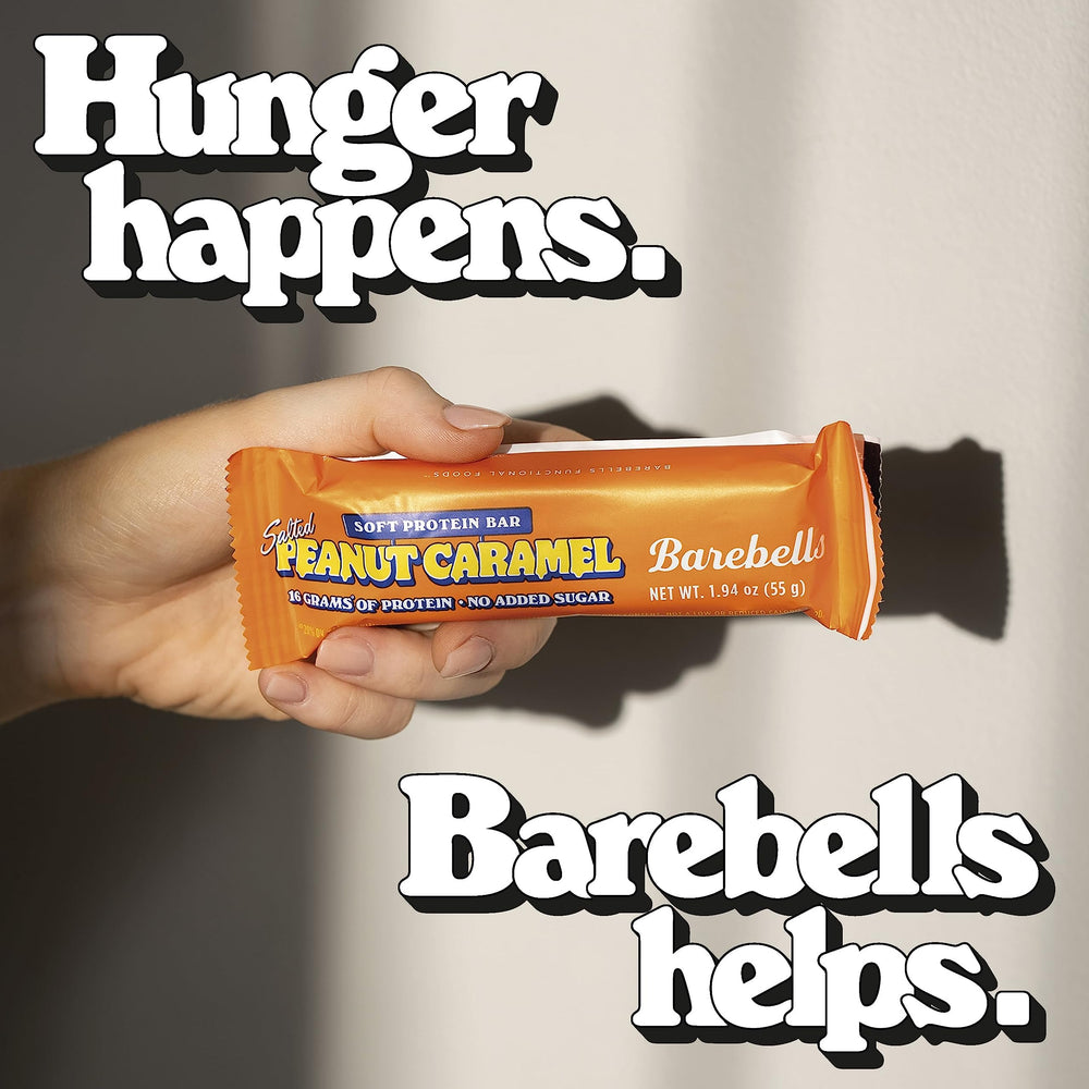 BAREBELLS on-the-go snack pack ready for gym bag or desk.
