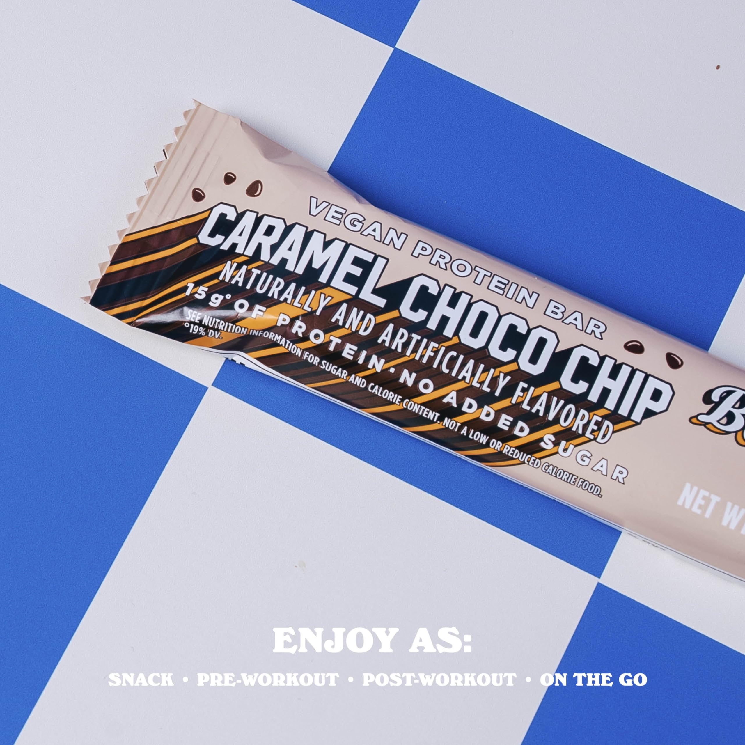 Barebells bar being unwrapped for pre- or post-workout energy.