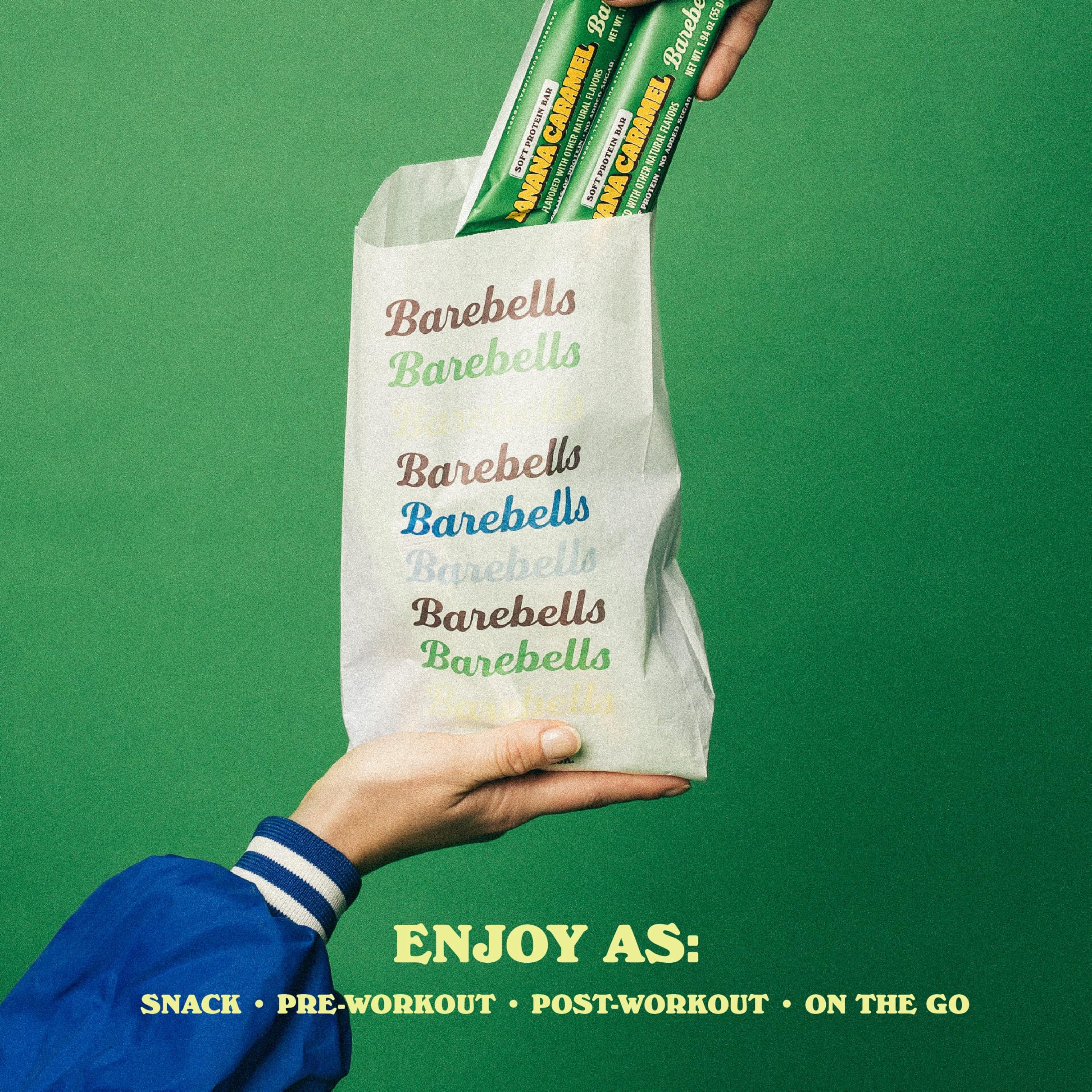 Barebells Soft Bars bar slice reveals rich flavor and protein benefits.