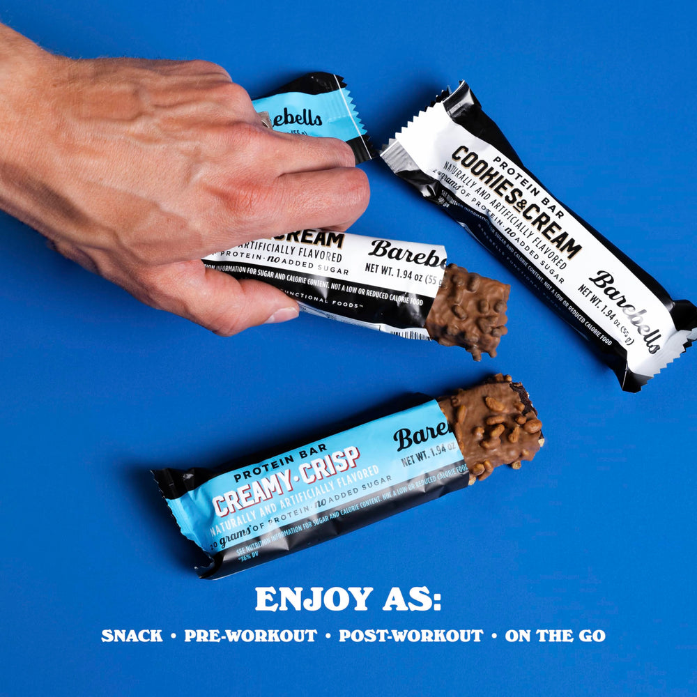 Barebells soft-texture bar close-up, melts in your mouth for a satisfying bite.