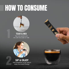 Bargad Premium Shilajit Coffee cup steaming signals focused, steady energy.