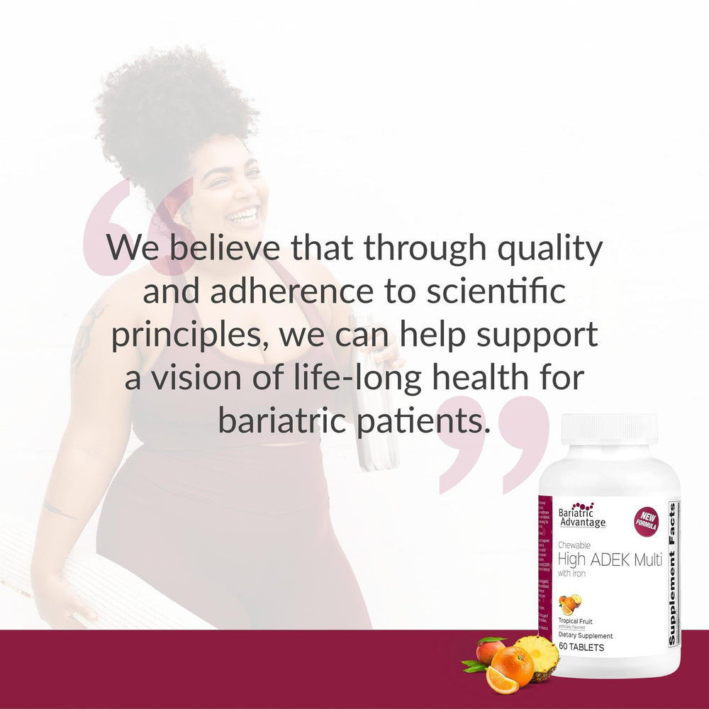 Bariatric Advantage bottle-pour packaging for convenient dosing on the go