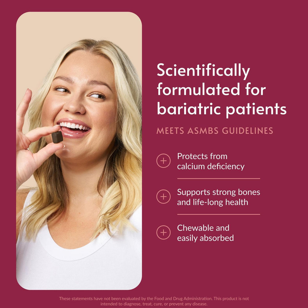 Bariatric Advantage chocolate-flavored chew close-up shows texture and palatability.