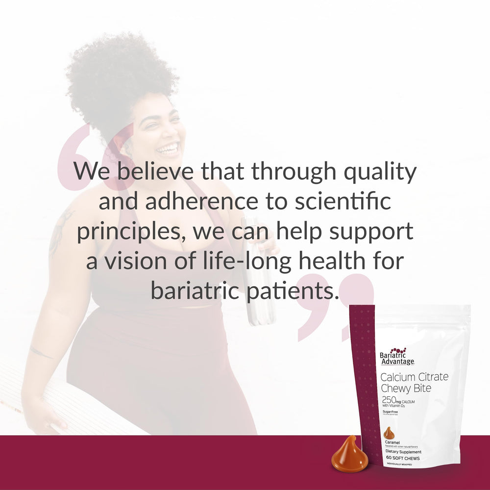 Bariatric Advantage Calcium Citrate Chewy Bites 60-count bottle for a steady supply.