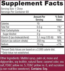 Bariatric Advantage Calcium Citrate Chewy Bites pack for on-the-go calcium support.