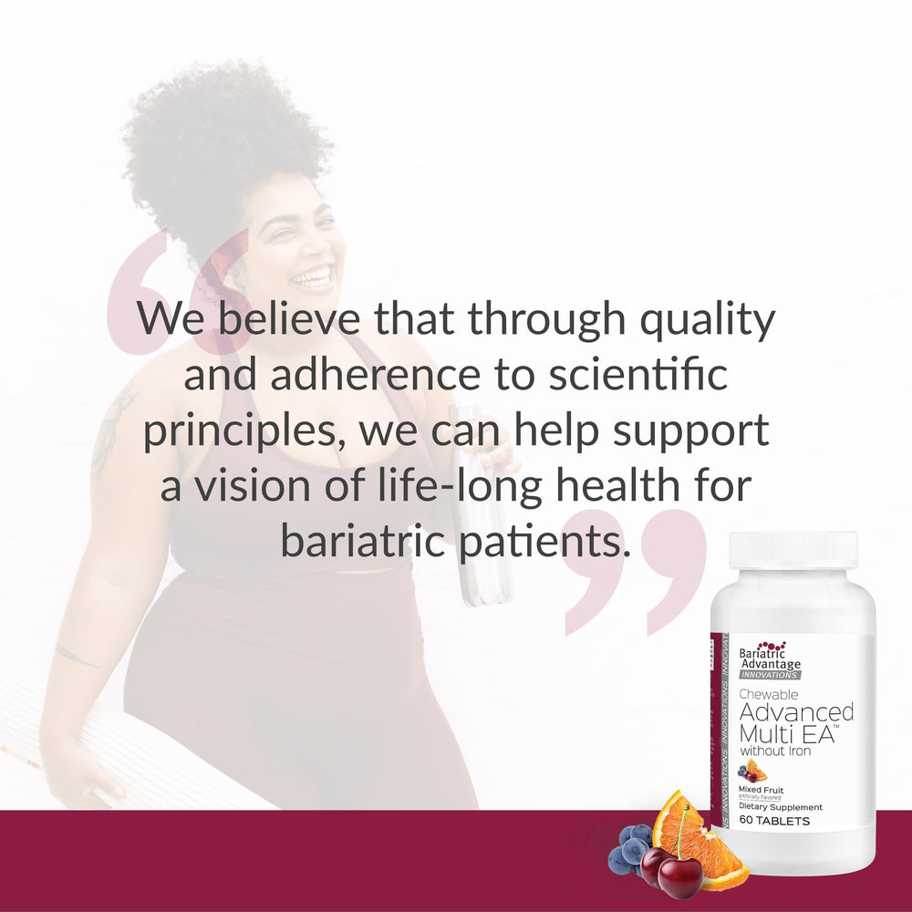 Bariatric Advantage featured in a morning routine, emphasizing consistency and adherence.
