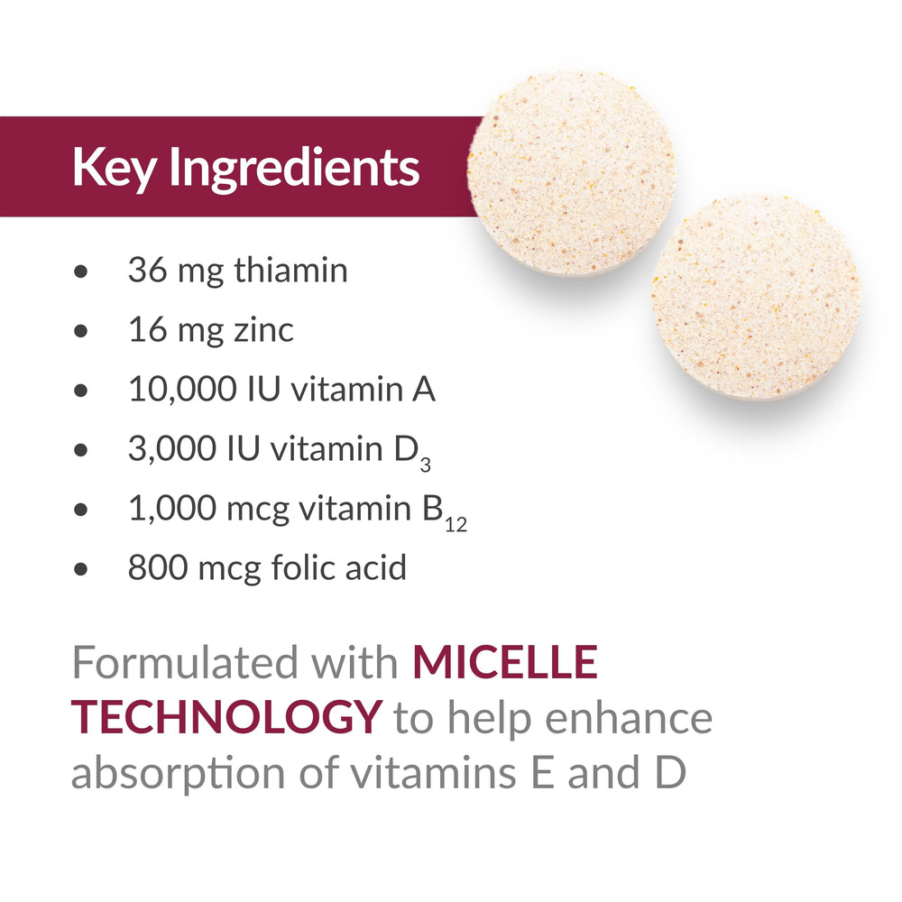 Bariatric Advantage nutrition label with vitamins and minerals breakdown for informed choices.