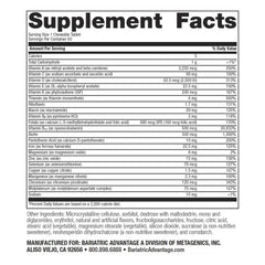 Bariatric Advantage chewable with iron and B vitamins for easy daily nutrient intake