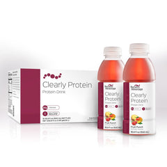 Bariatric Advantage Clearly Protein bottle showing 20 g protein per serving for easy nutrition.