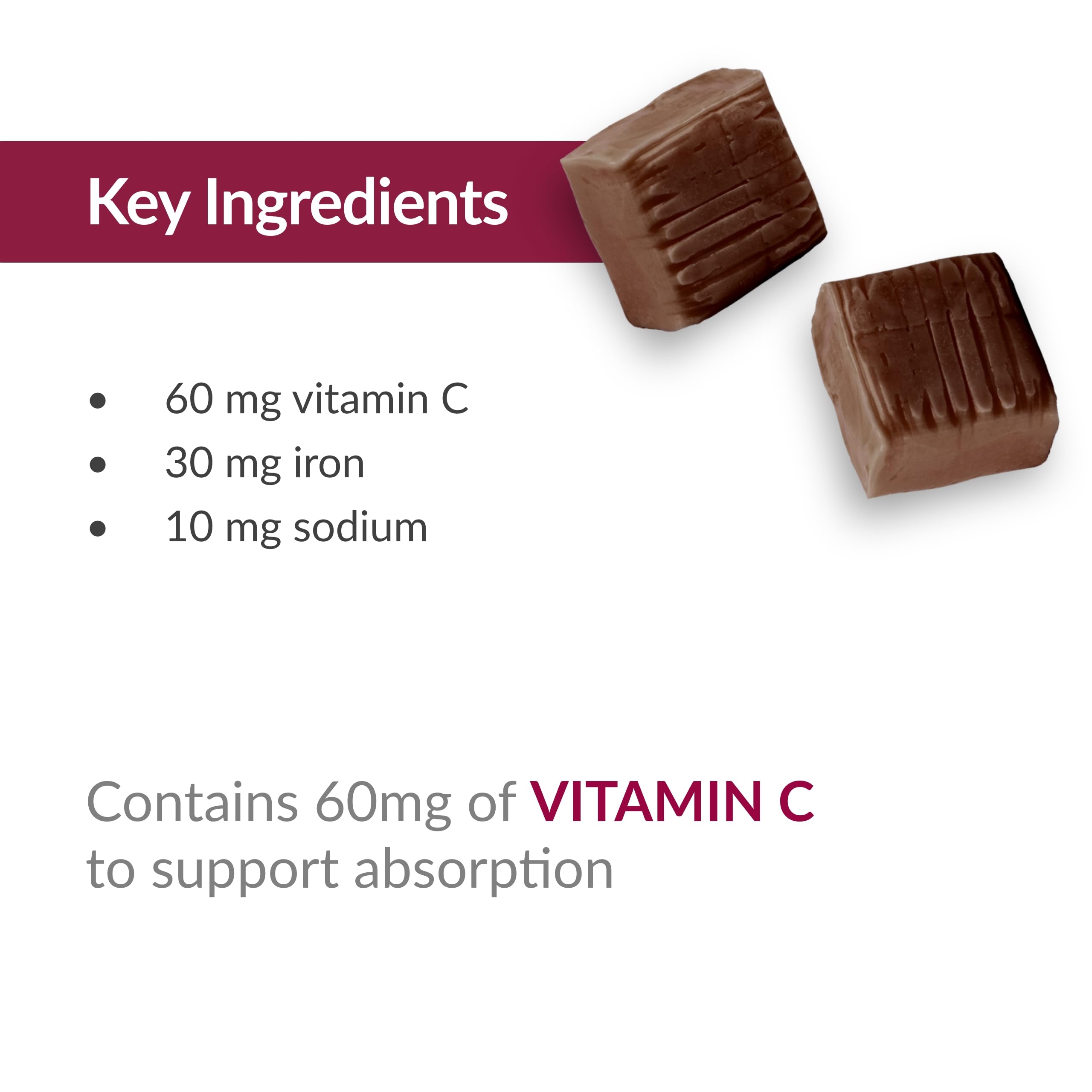Bariatric Advantage Iron Chewy Bite pack-of-2 showcases value and portability.