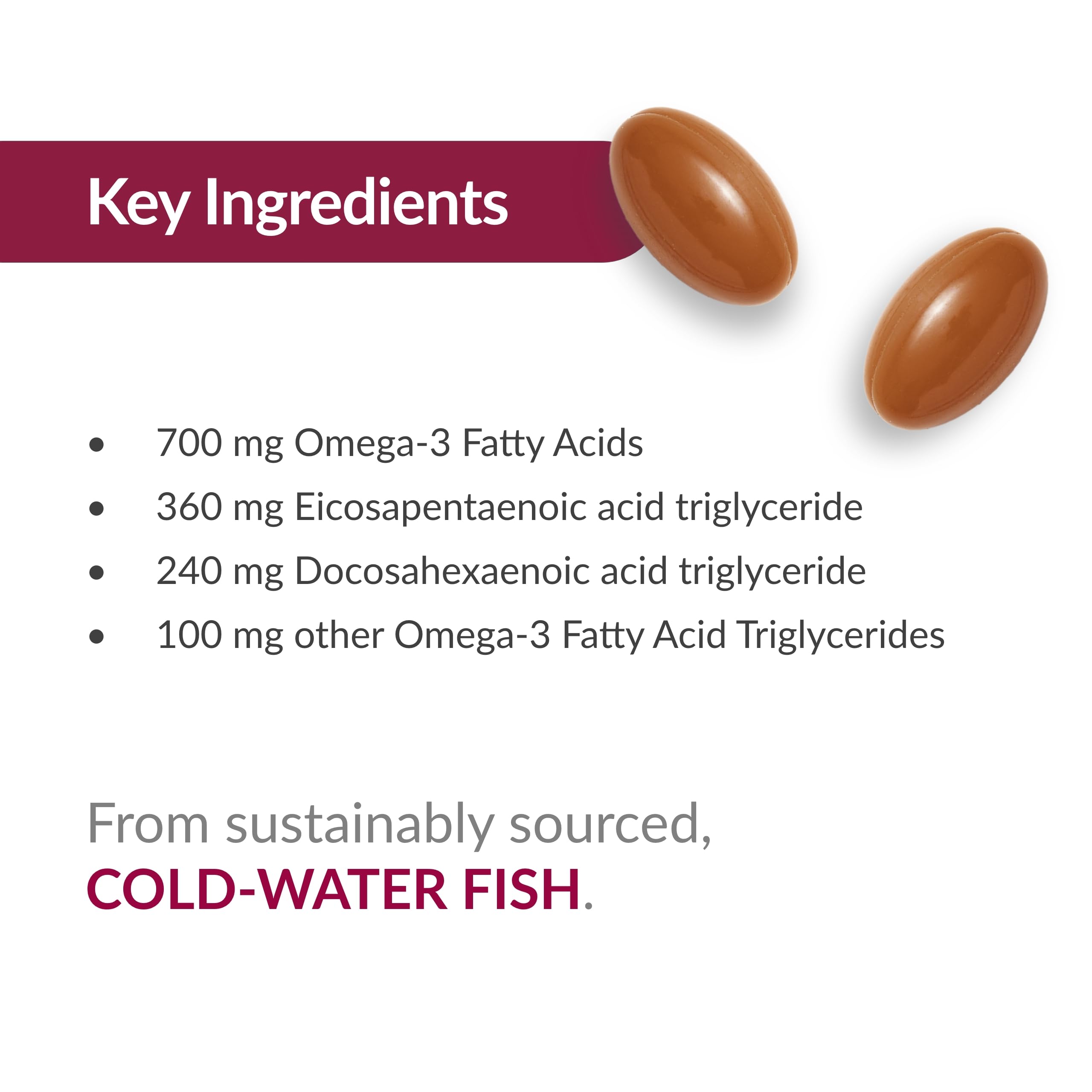 Antioxidant-stabilized Bariatric Advantage Omega-3 300 preserves freshness.