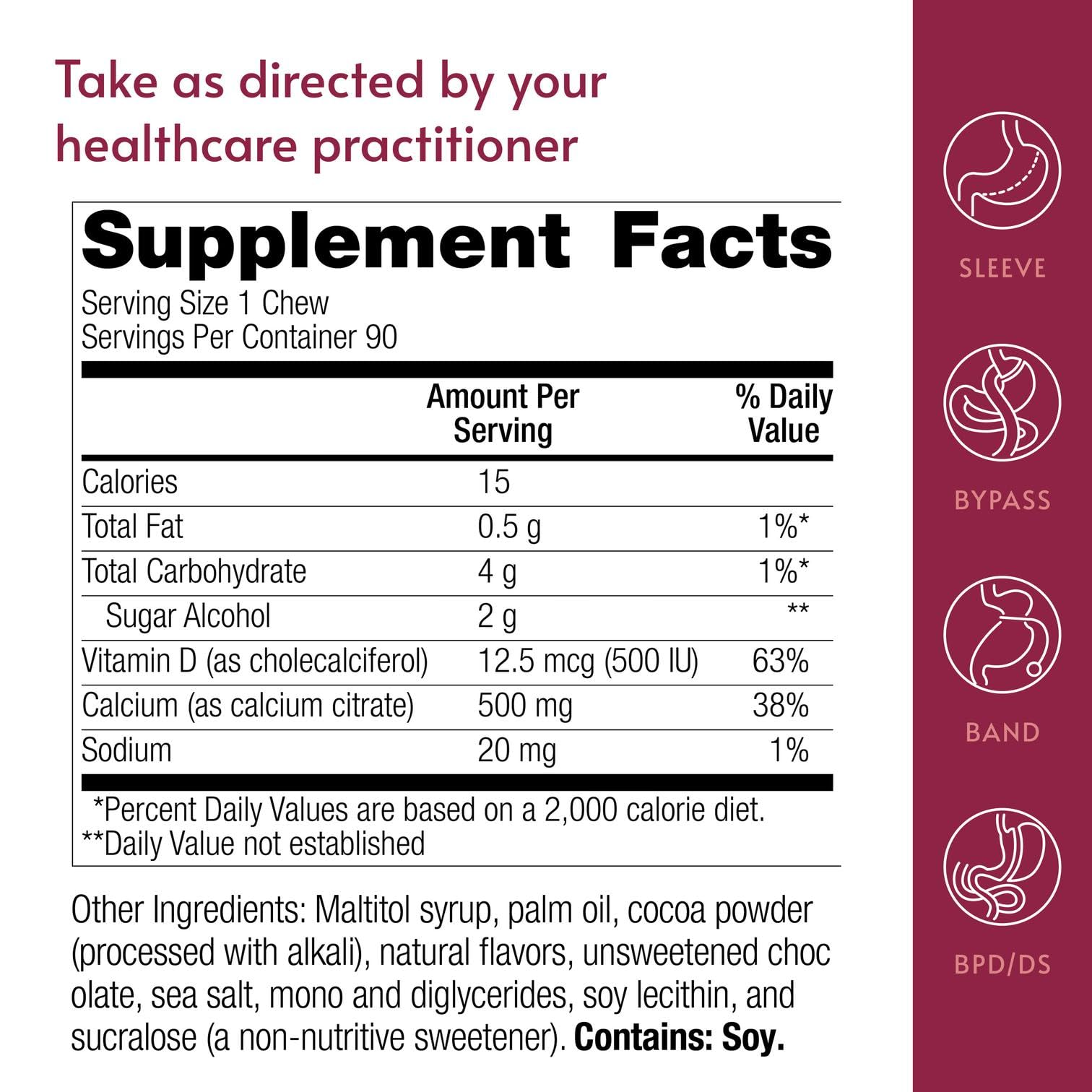 Bariatric Advantage on-the-go wrapper demonstrates sugar-free, portable chew for busy days.
