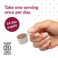 Bariatric Advantage chocolate powder being scooped for a shake