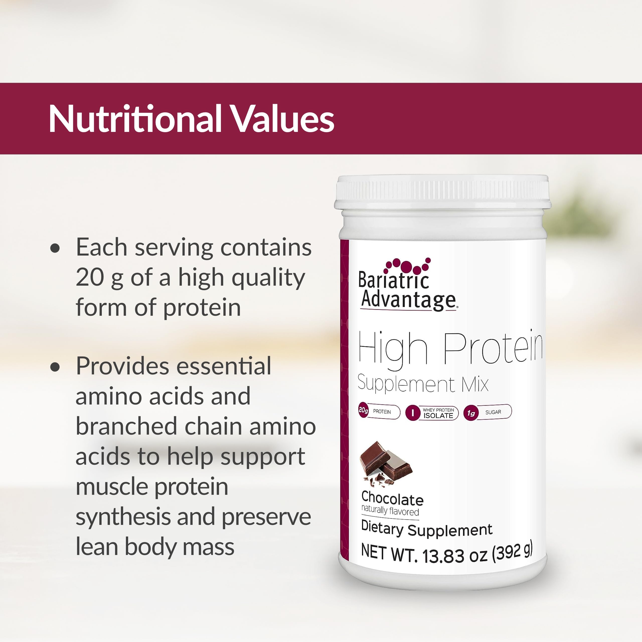 Bariatric Advantage protein powder mixing bottle with prepared shake