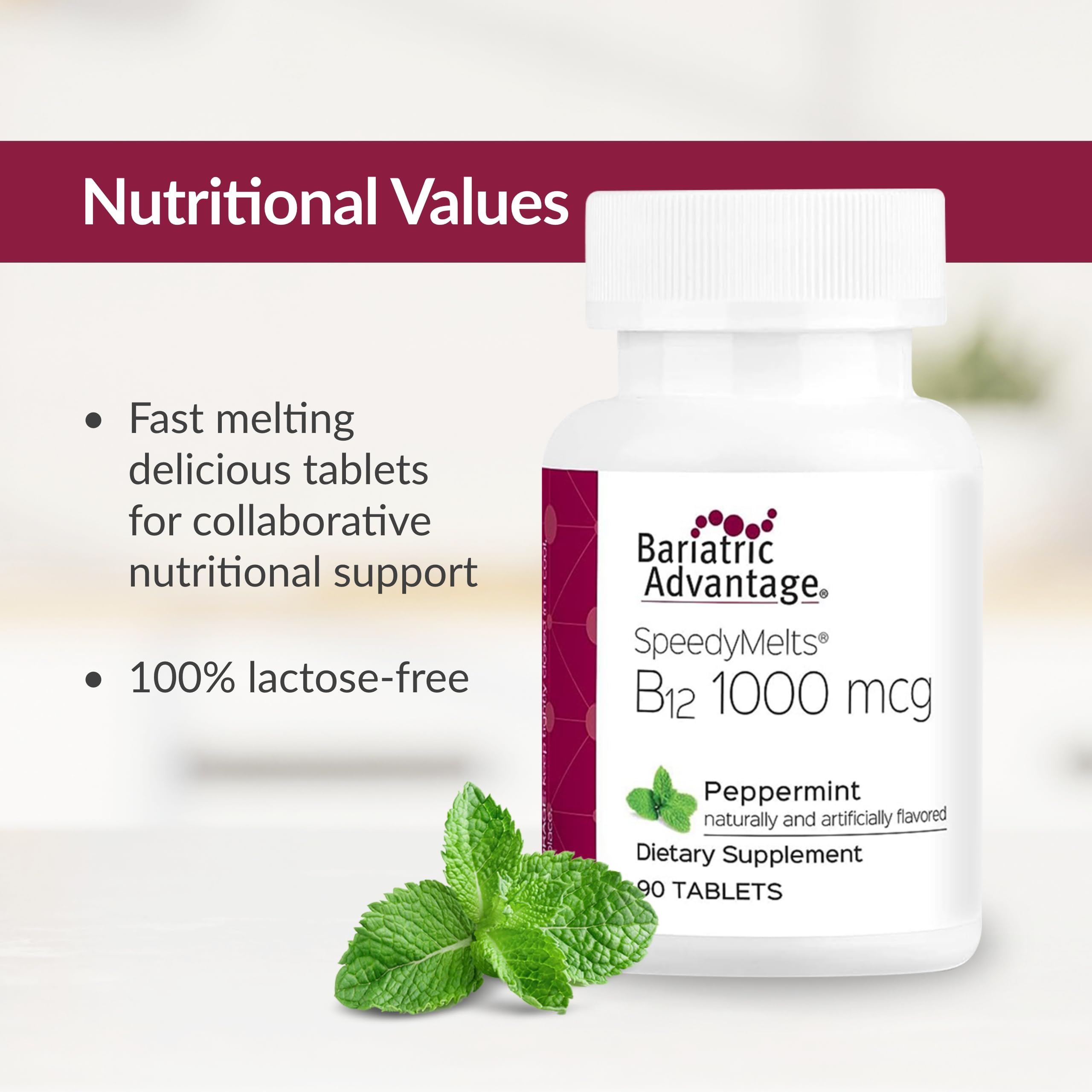 Bariatric Advantage SpeedyMelts dissolves quickly on the tongue for quick use