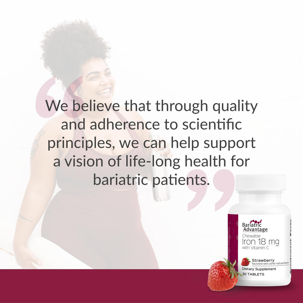 Bariatric Advantage strawberry flavor visual signals pleasant, effortless supplementation