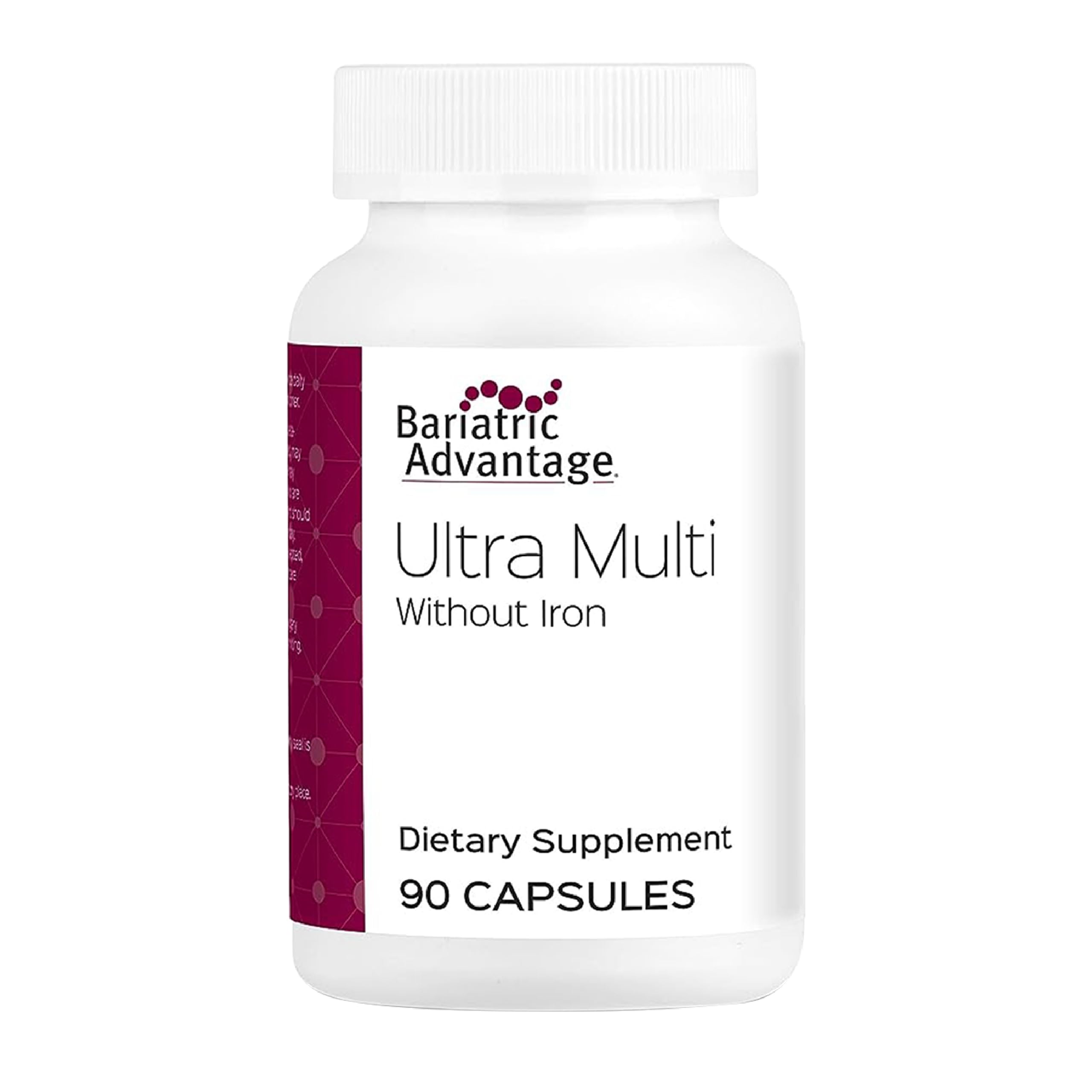 Bariatric Advantage Ultra Multi Without Iron bottle front displaying packaging and brand trust