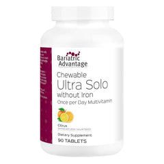 Bariatric Advantage Ultra Solo without Iron bottle for easy daily nutritional support.