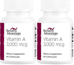 Bariatric Advantage Vitamin A 3000mcg mini capsules bottle supports eye health