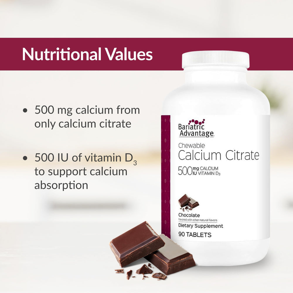 Magnesium glycinate and vitamin K are part of Bariatric Advantage formula.