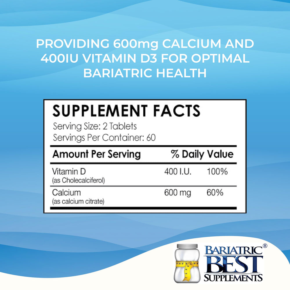 Bariatric Best Supplements bottle with glass illustrates a simple daily routine