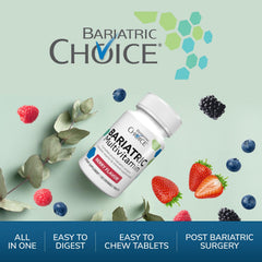 Bariatric Choice fast-dissolve chewables illustrate convenient daily use.