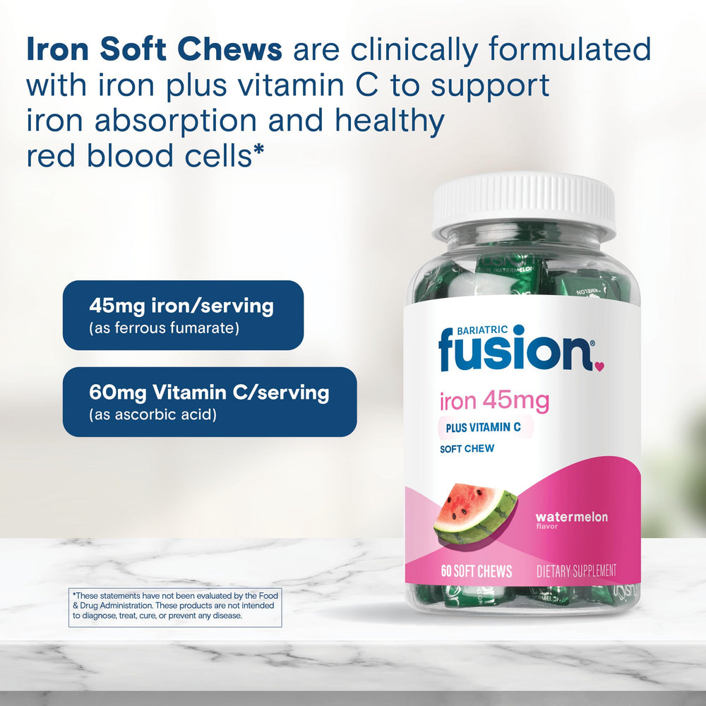 Bariatric Fusion 60-count bottle designed for daily use and portability