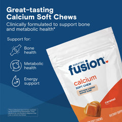 Close-up of a Bariatric Fusion chew highlighting soft texture and caramel aroma