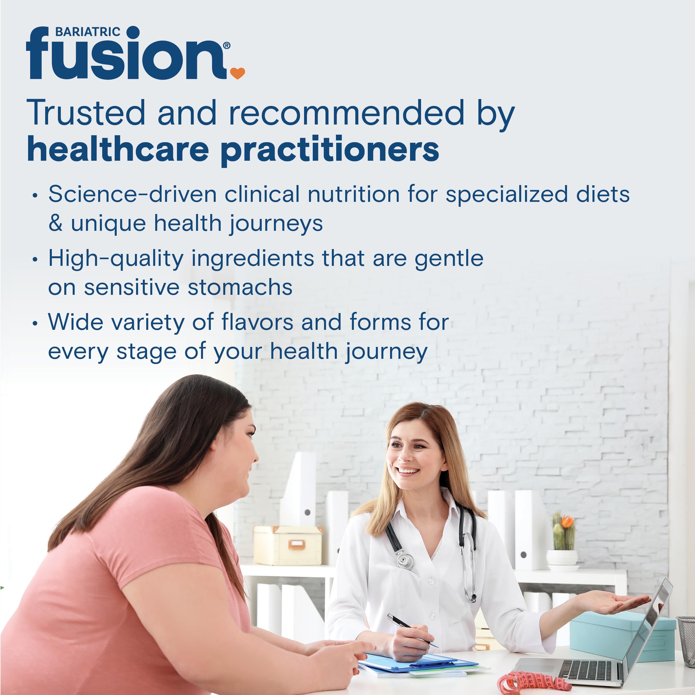Bariatric Fusion formula tailored for gastric bypass and sleeve gastrectomy patients.
