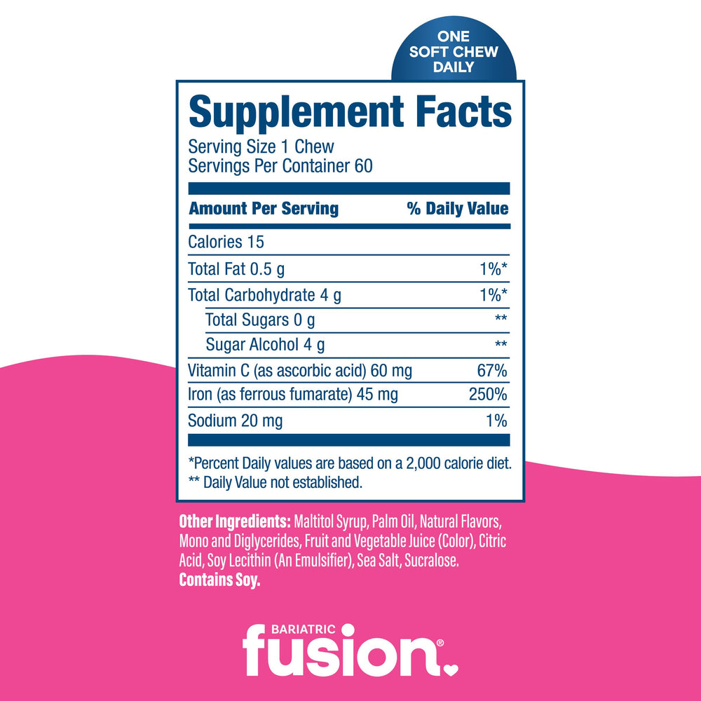 Bariatric Fusion gluten-free and sugar-free label emphasizes dietary compatibility