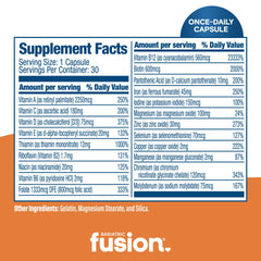Bariatric Fusion One Per Day label close-up communicates ASMBS-aligned formulation