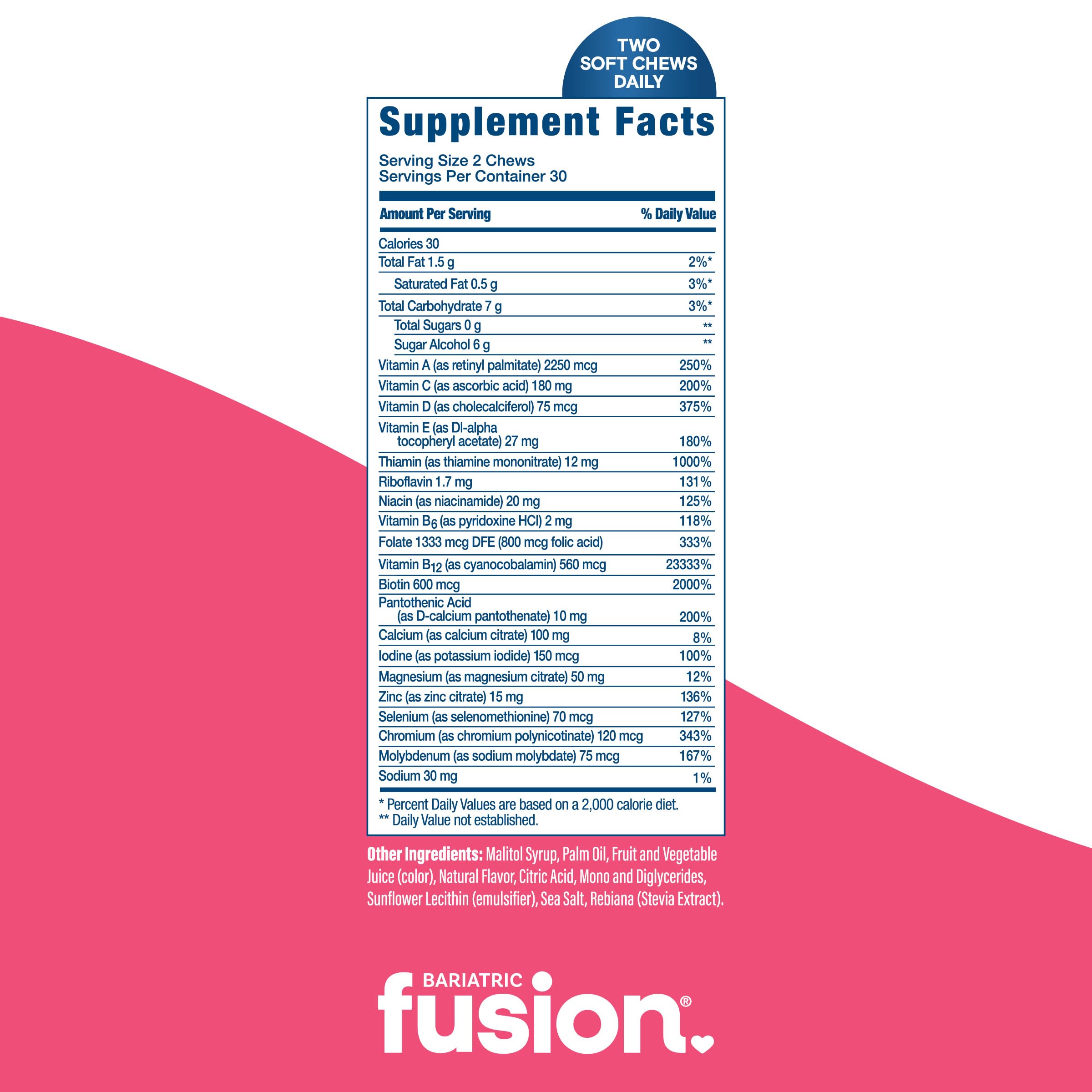 Bariatric Fusion oval chews closeup emphasizing bite-sized texture for easy chewing