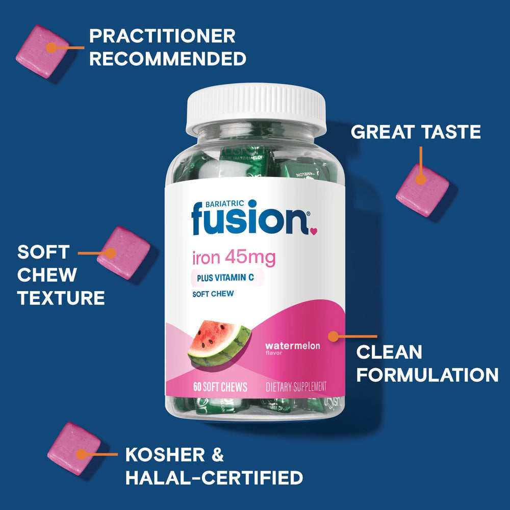 Bariatric Fusion soft chew texture looks candy-like and easy to bite
