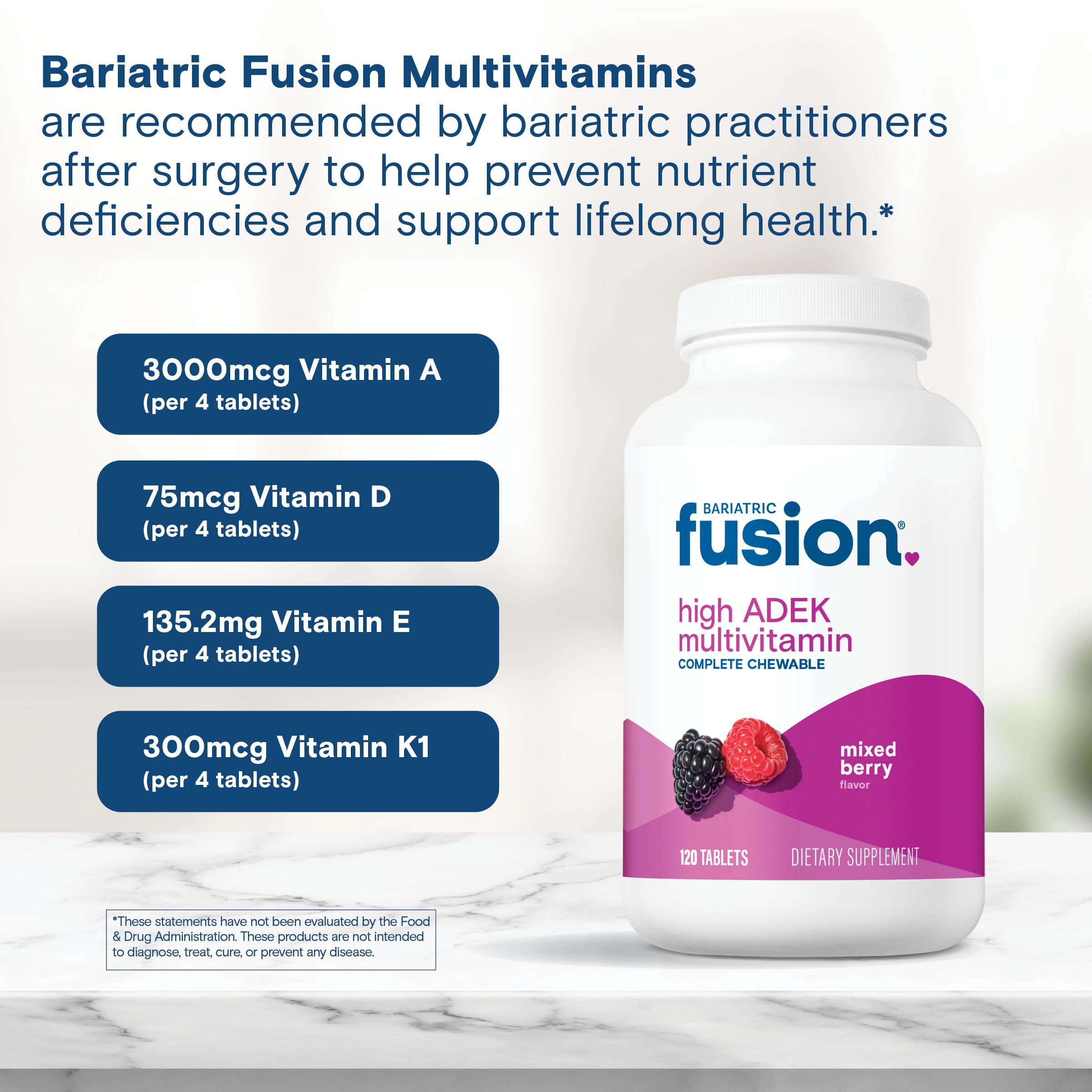 Bariatric Fusion USA-made packaging emphasizing quality ingredients and gluten-free formulation.