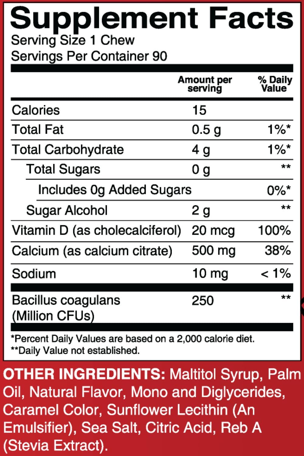 BariatricPal 90 count bag provides a 30 day supply